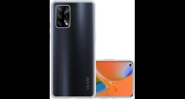 Hoesje - Geschikt voor OPPO A74 4G - Sterk & Shockproof - Hoes Cover - Siliconen Case - Transparant