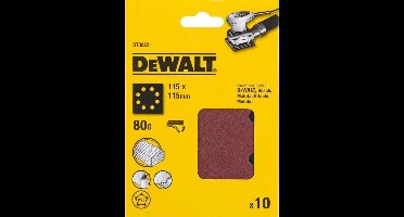 DeWalt Schuurvel Klithechting - 10 Stuks, K 80