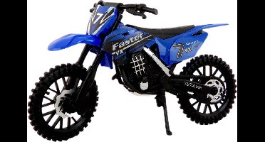 Jonotoys Crossmotor 17 Cm Jongens 1:12 Blauw