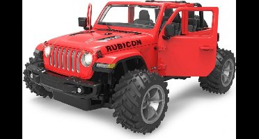 Rastar RC Jeep Wrangler - Bestuurbare auto voor jongens - 1:14 Rood