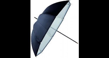 Falcon Eyes Flitsparaplu URN-48TSB1 Diffuus Wit + Zilver/Zwarte Hoes 100 cm