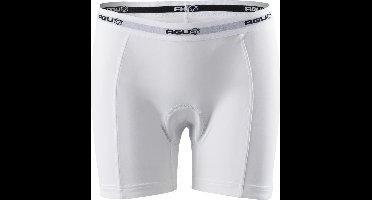 AGU Underwear Fietsonderbroek Essential - Fietsonderbroek Dames met Zeem - Ademend Fietsondergoed - Wit - XS