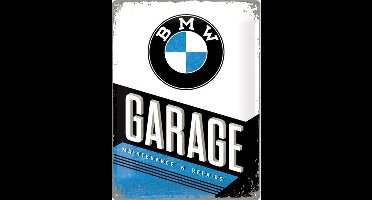 BMW Garage - Metalen Wandplaat 30 x 40 cm