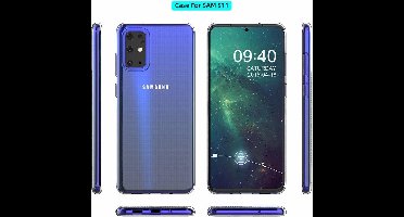 Hoesje Geschikt Voor Samsung Galaxy S20 Plus Hoesje TPU Back Cover - Transparant
