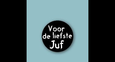 Wensetiket Liefste Juf -Sticker-Etiket- 47 mm / rol 500 st.
