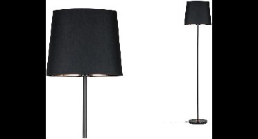 Neordic Staande lamp Enja E27 max. 20W Zwart, Koper Textiel, Marmer, Metaal