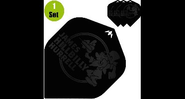 Mission James Hurrell Dartflights – Zwart