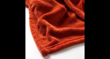 Dutch Decor - HARVEY - Plaid 150x200 cm - superzachte deken van fleece - Potters Clay - oranje terra