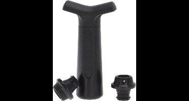 New Age Devi - Wijnafsluiter Vacuum - Zwart - Inclusief Twee afsluit-doppen