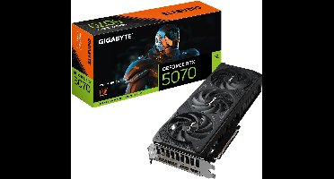 Gigabyte NVIDIA GeForce RTX 5070 WINDFORCE SFF 12G - Videokaart - 12GB - GDDR7 - PCIe 5.0 - 1x HDMI 2.1b - 3x DisplayPort 2.1a