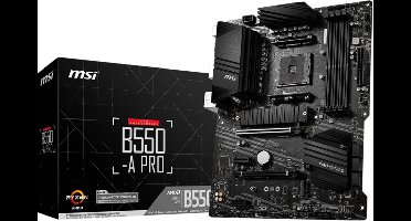 MSI B550-A PRO - Moederbord - ATX - AM4 Socket - AMD B550 – Realtek RTL8118H LAN - Realtek ALC892 HD Audio