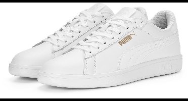 PUMA Puma Smash 3.0 L Unisex Sneakers - PUMA White-PUMA White-PUMA Gold