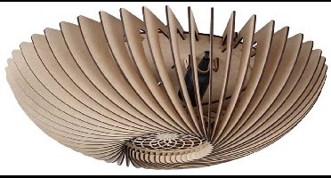 Plafondlamp Orb Naturel Ø 48cm 2 x E27 Fitting