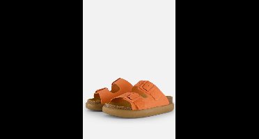 Scholl Noelle Chunky Slippers oranje Suede - Dames - Maat 41