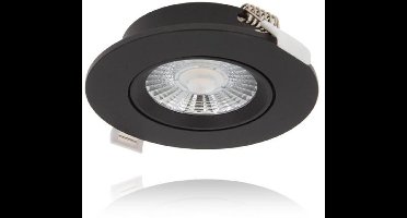 LED inbouwspot Hydra 6W - dim2warm zwart - 1 stuk - energiezuinig en waterbestendig