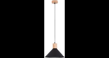 Sollux Lighting Hanglamp Jaga - 120x30x30cm - E27 - zwart - staal