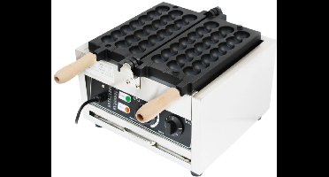 Wafelijzer - Wafelmaker - Waffle iron - Waffle Machine - Regelbare Thermostaat - Non-Stick & Commercieel Gebruik - Zilver - 1500W Professionele Wafelbal Maker