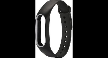 New Age Devi - Siliconen Bandje - Geschikt voor Xiaomi Mi 2 - Zwart - Siliconen Horlogebandje