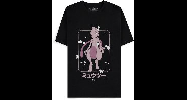 Pokémon - Mewtwo Heren T-shirt - L - Zwart