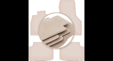 PREMIUM beige vloermatten voor: Volkswagen Tiguan II crossover 2015-