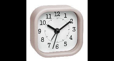 TFA wekker/reiswekker - alarmklok - licht roze - 5 cm - kunststof