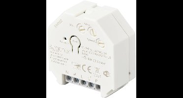 Sygonix SY-5775566 Dimmer (inbouw) Geschikt voor lampen: LED-lamp, Gloeilamp, Halogeenlamp Wit