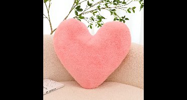 Boraboi® Zacht Hartvormig Kinderkussen voor Sfeervolle Kamerdecoratie en Knusse Knuffels