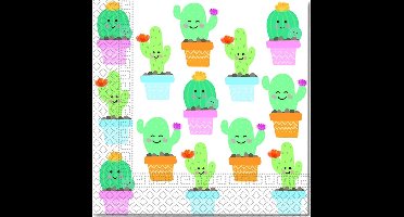 Procos Servetten Cactus 20 Stuks 33 Cm