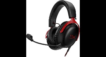 HyperX Cloud III Gaming Headset - PC, PS5, Xbox Series X|S - Zwart/Rood