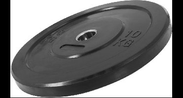 Gorilla Sports Bumper Plate - Halterschijf - 10 kg - Rubber - 50 mm