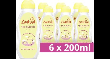 Zwitsal Baby Rijke Huidolie - Avocado - met avocado-olie en vitamine E - 6 x 200 ml
