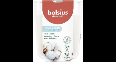 Bolsius - True Scents - 4 Geurkaarsen - Fresh Cotton - Voordeelverpakking - Geur Kaars