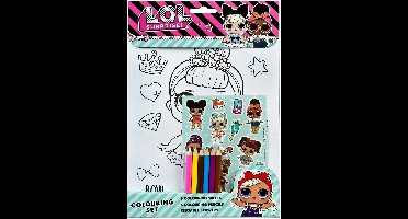L.O.L. Surprise! OMG Tekenset | Kleurplaten kleurpotloden en stickers | L.O.L. Surprise! speelgoed | Lol surprise | Lol surprise omg | Kleuren | Stickers |Stickervel | Kleurpotloden | Stiften | Tekenset voor kinderen