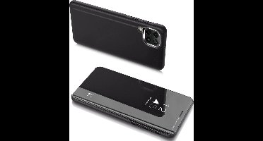 Clear - View - Case flip cover voor Samsung Galaxy A22 4G zwart