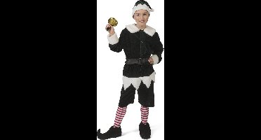 Zwart kerstman pak Charly kinderen