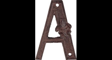 Esschert Design Huisletter A 11,8 X 8 Cm Gietijzer Donkerbruin