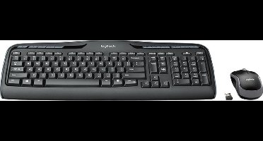 Logitech MK330 - Toetsenbord met Muis - Multimediatoetsen - QWERTY US - Zwart