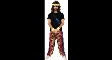 Jaren 80 & 90 Kostuum | Breakdance Regenboog Broek Justen | Extra Small / Small | Carnaval kostuum | Verkleedkleding