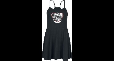 The Nightmare Before Christmas Jack Skellington - Heart Dames Midi-jurk - zwart - L