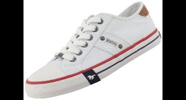 Mustang heren sneaker van canvas wit