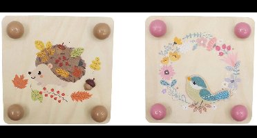 Houten bloemenpers educatief speelgoed voor kinderen bloemen drogen.