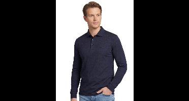 Hugo Boss polo lange mouw donkerblauw