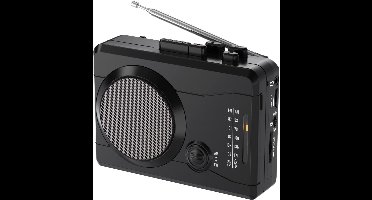 Core® Discman - Diskman – Draagbare Cassette Speler - Zwart - 15cm x 11cm x 5cm