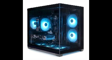 AMD Ryzen 7 8700 AM5 High-End Game PC|Mini Aquarium Gaming Case|aRGb Towercooler|GeForce RTX 5070 12GB|32GB DDR5 RAM|1TB M.2 SSD|WiFi en Bluetooth Integrated|Gamdias Aura GC10M