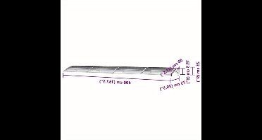 Doorluifel – Overkapping – Zonwering – Regenluifel – Voordeurbescherming – Grijs Transparant – Polycarbonaat – 400 x 75 cm – Weerbestendig & Lichtdoorlatend