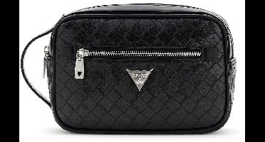 GUESS toilettas Torino Necessaire Black zwart