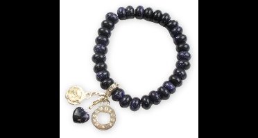 Armband blaufluss met bedels