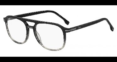 Hugo Boss BOSS 1755 Black striped grey 53/17/145 MAN Brilmonturen