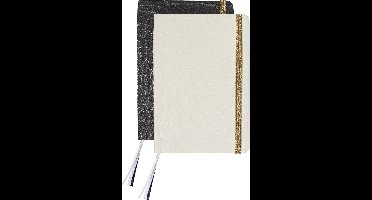 Kangaro notitieboek - Pure Croco - A6 - lijn - 2 stuks - zwart - K-PM610025SKZ