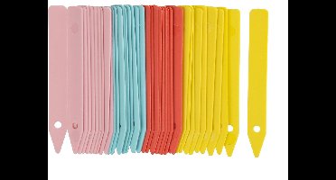 Nature - Steeketiketten van kunststof (40 stuks) - 10 cm - moestuin/groentetuin/kruidentuin